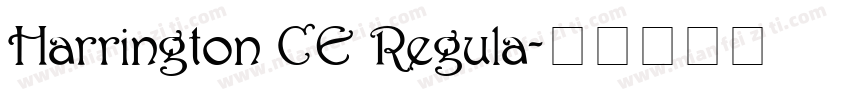 Harrington CE Regula字体转换